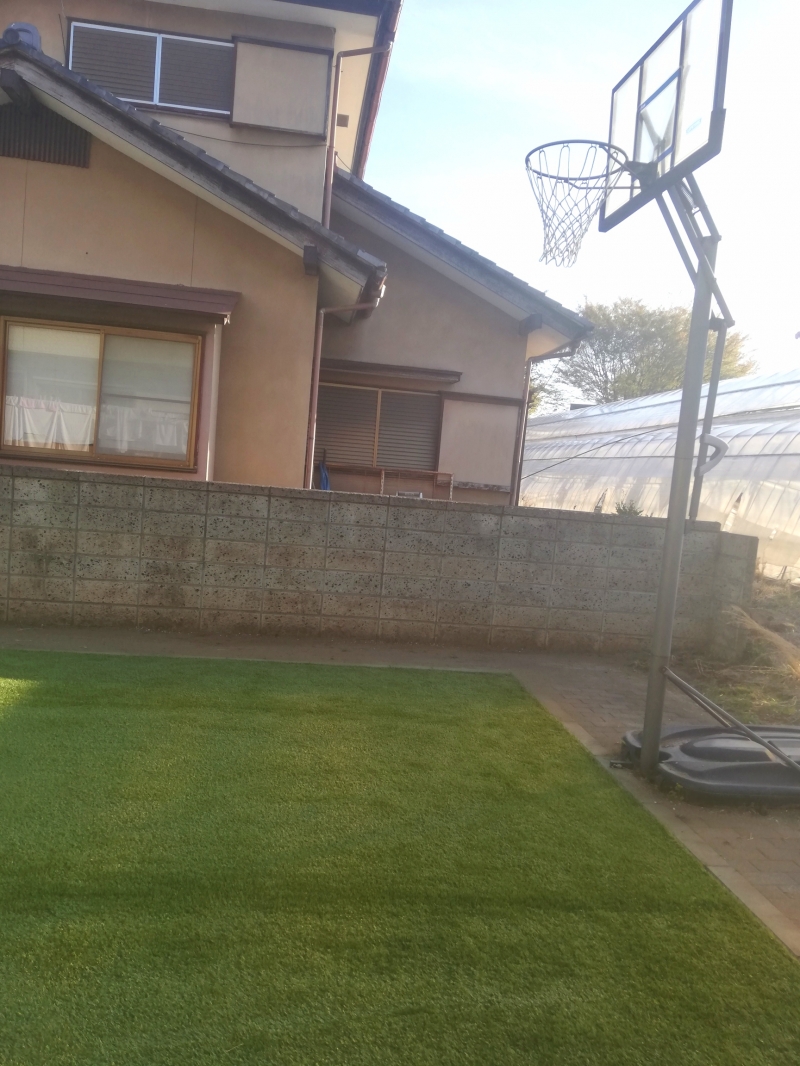 栃木県でバスケットコート人工芝を施工しました！