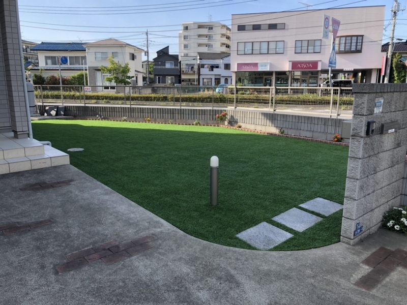 千葉県｜雑草対策の人工芝工事