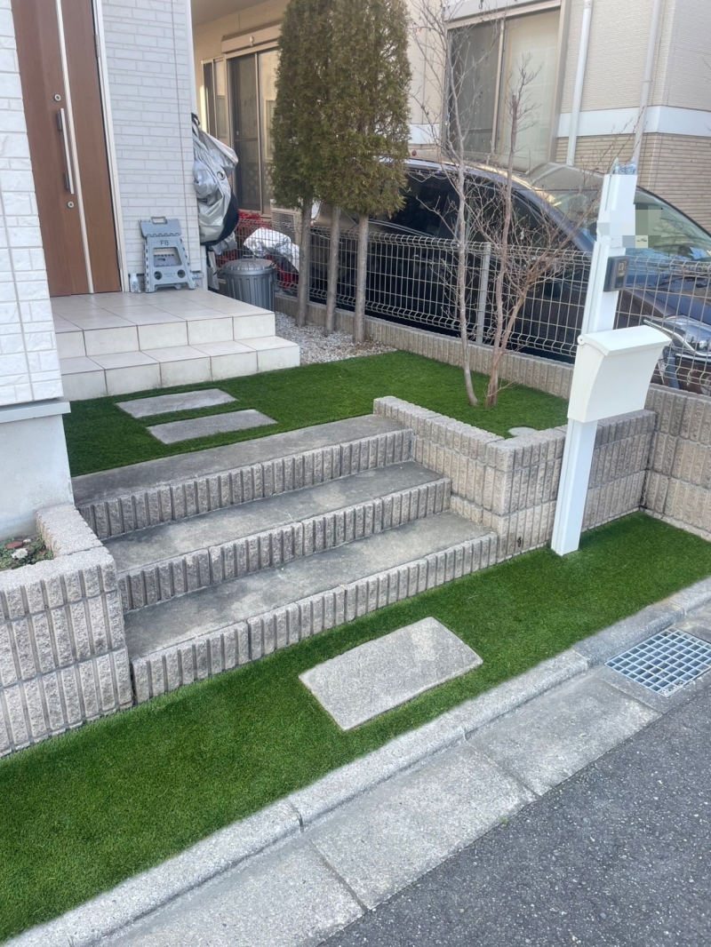 東京都府中市｜30㎜人工芝施工