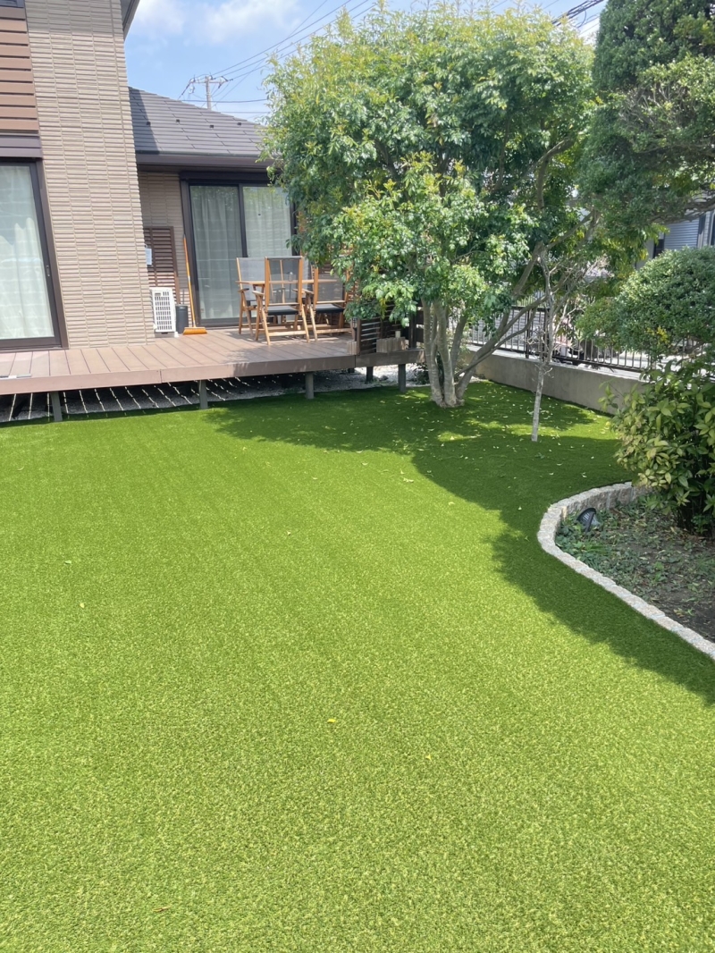 神奈川県相模原市｜30㎜人工芝施工