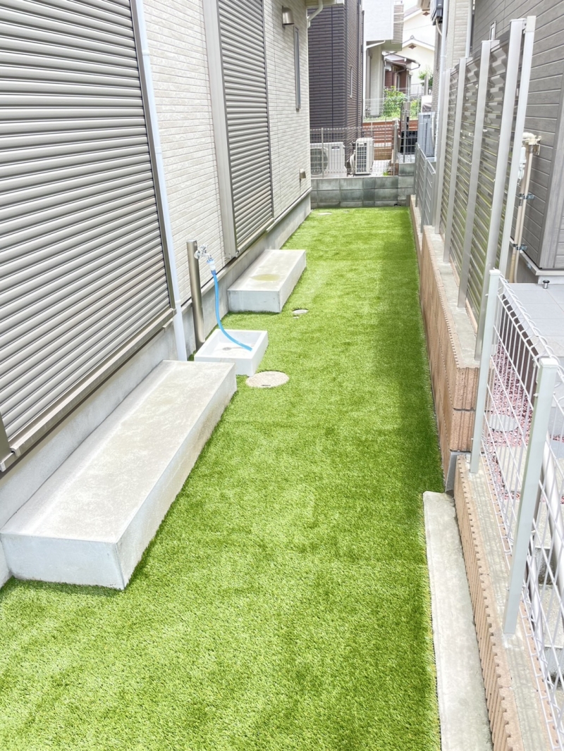 ＝東村山市に人工芝工事＝