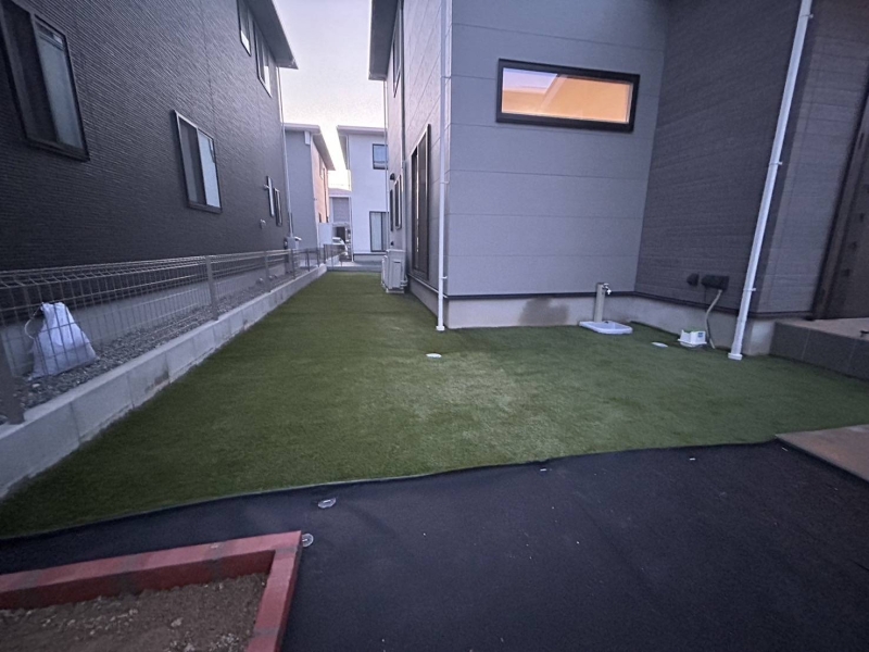 ＝東広島市に人工芝工事＝