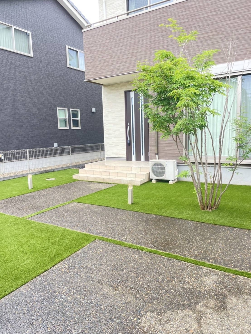 茨城県つくば市｜30㎜人工芝施工