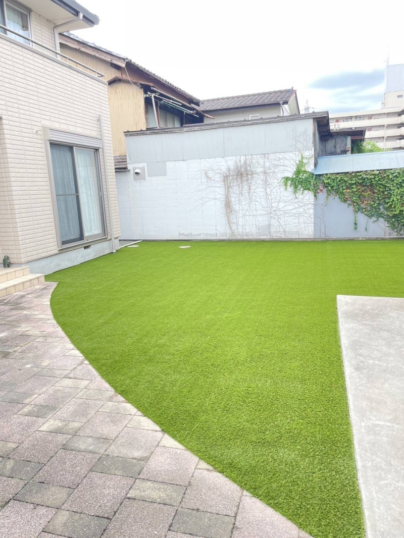 群馬県桐生市｜30㎜人工芝施工