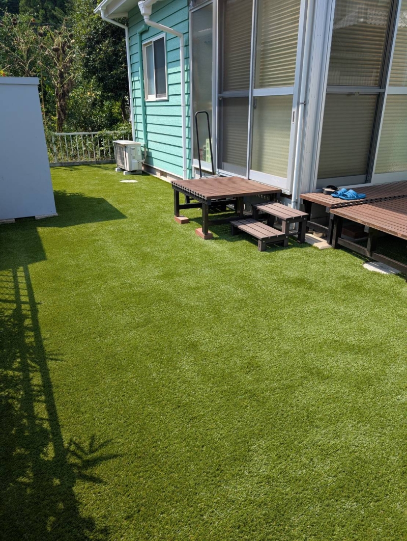 ＝かすみがうら市に人工芝工事＝