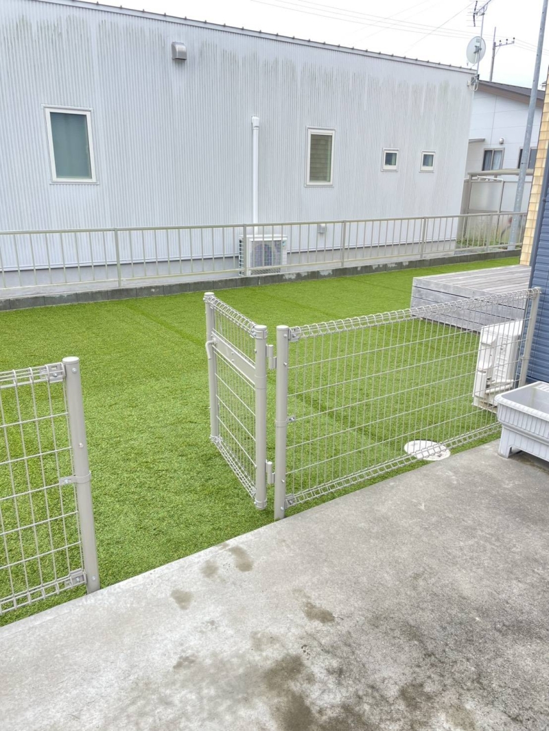 ＝水戸市の個人邸のお庭にドッグラン工事＝