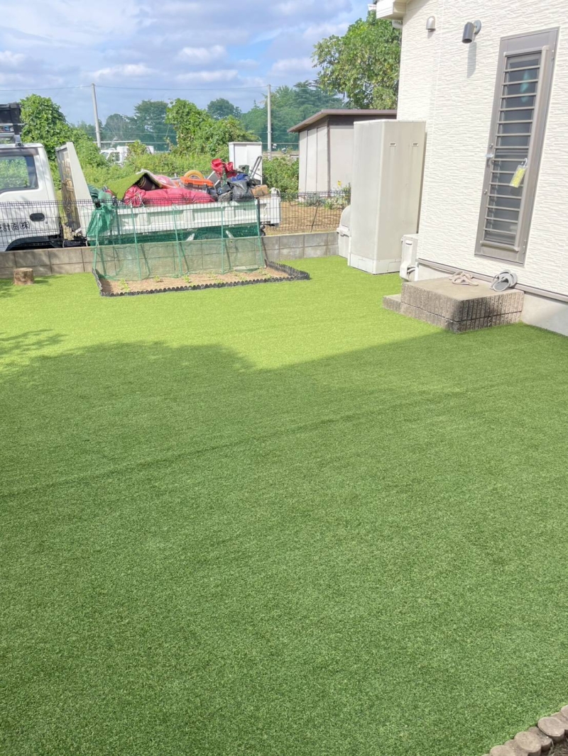 ＝上尾市に人工芝工事＝