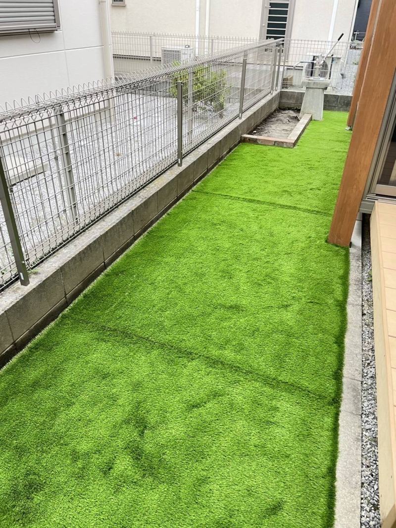 埼玉県越谷市｜40㎜人工芝施工