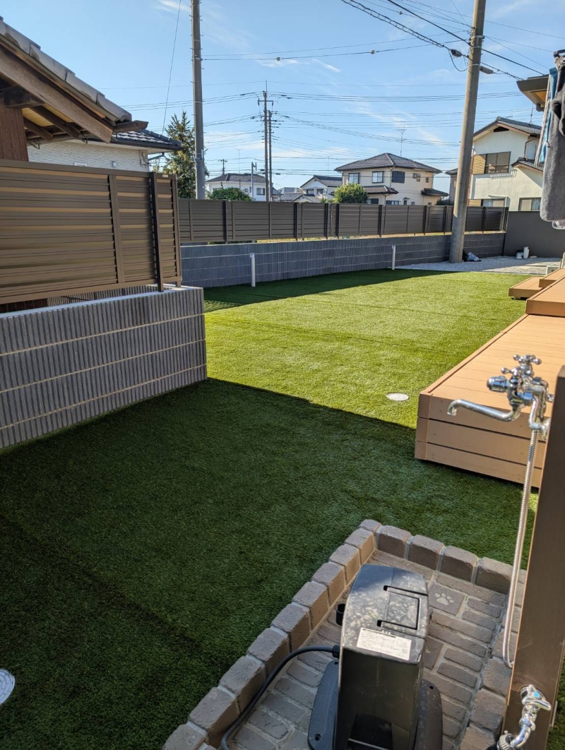 ＝羽生市に人工芝工事＝