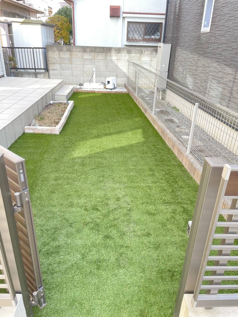 ＝柏市に人工芝工事＝