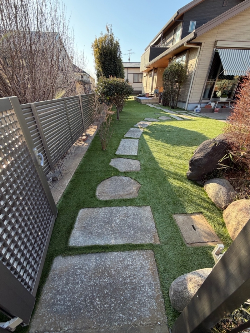 千葉県市川市｜30㎜人工芝施工