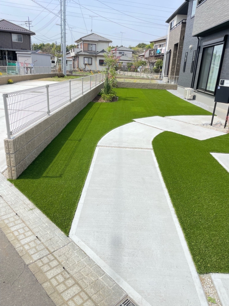 ＝小山市に人工芝工事＝