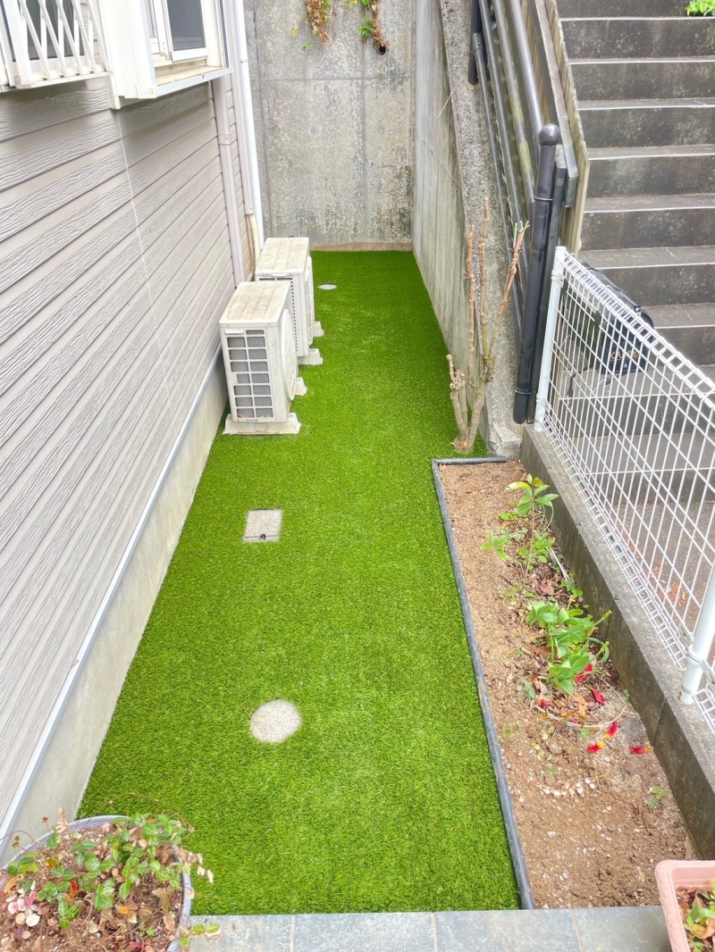 ＝東大和市に人工芝工事＝