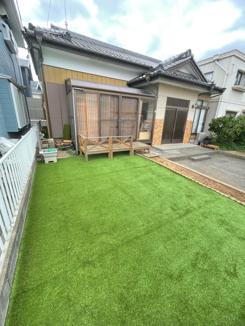茨城県守谷市｜20㎜人工芝施工